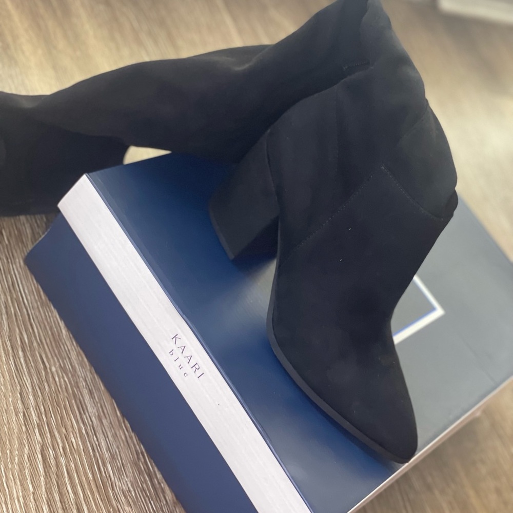 NWT Kaari Blue Thigh High Boots